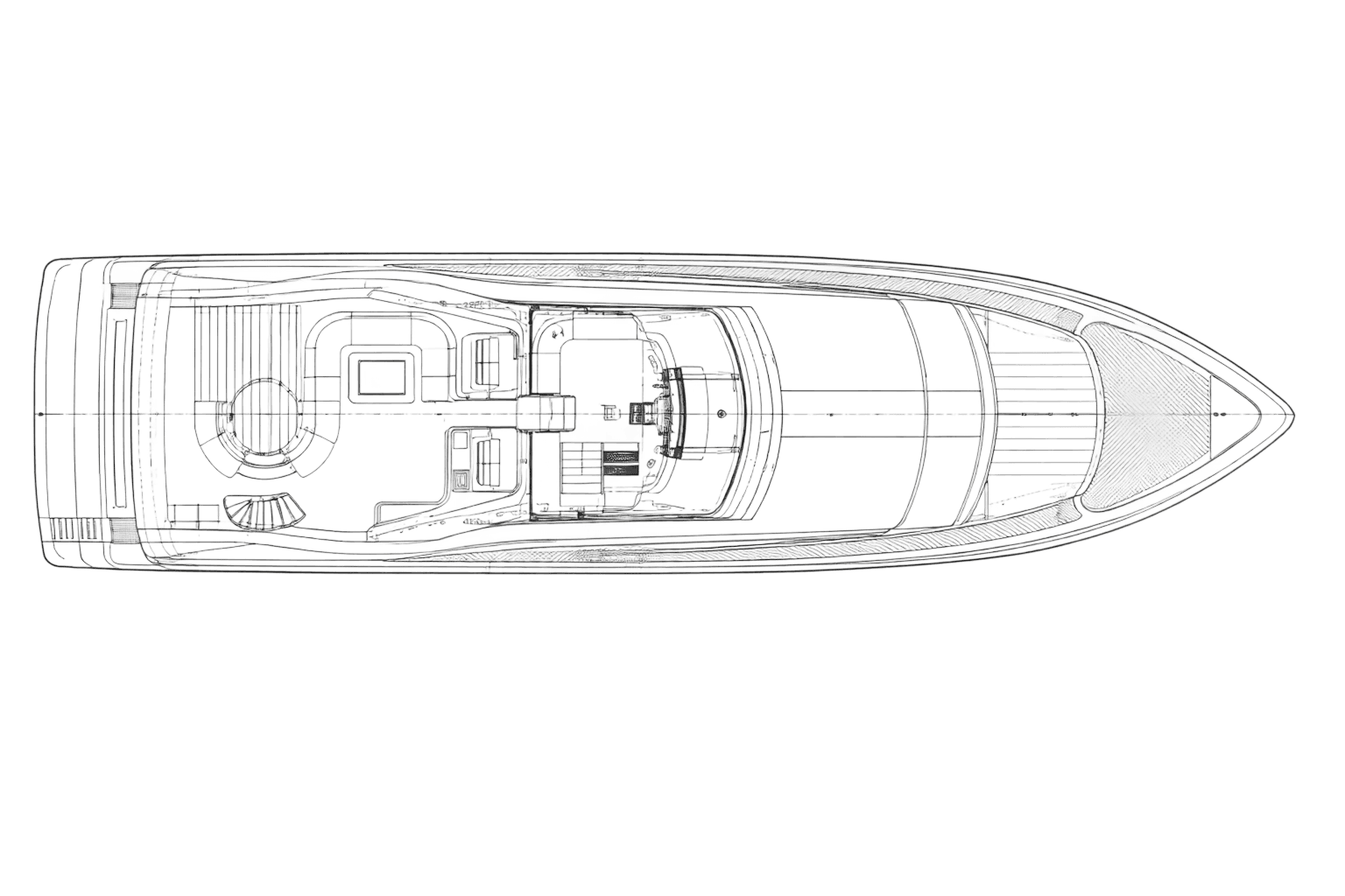 Yacht Deck Plan / Layout - undefined